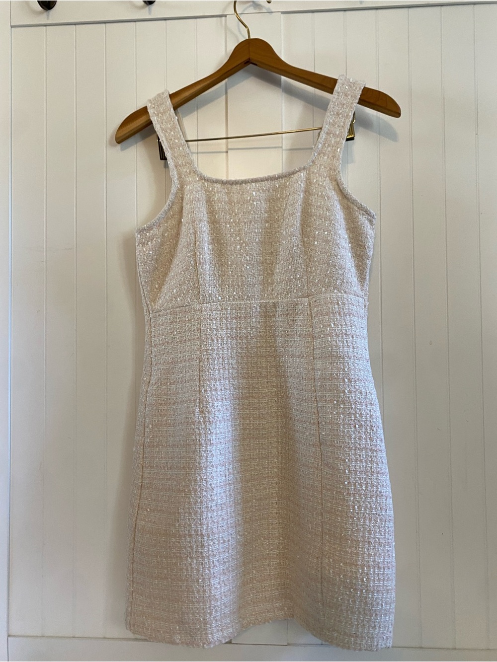 NWT Textured Sleeveless Shift Dress OLD MONEY LOOK
